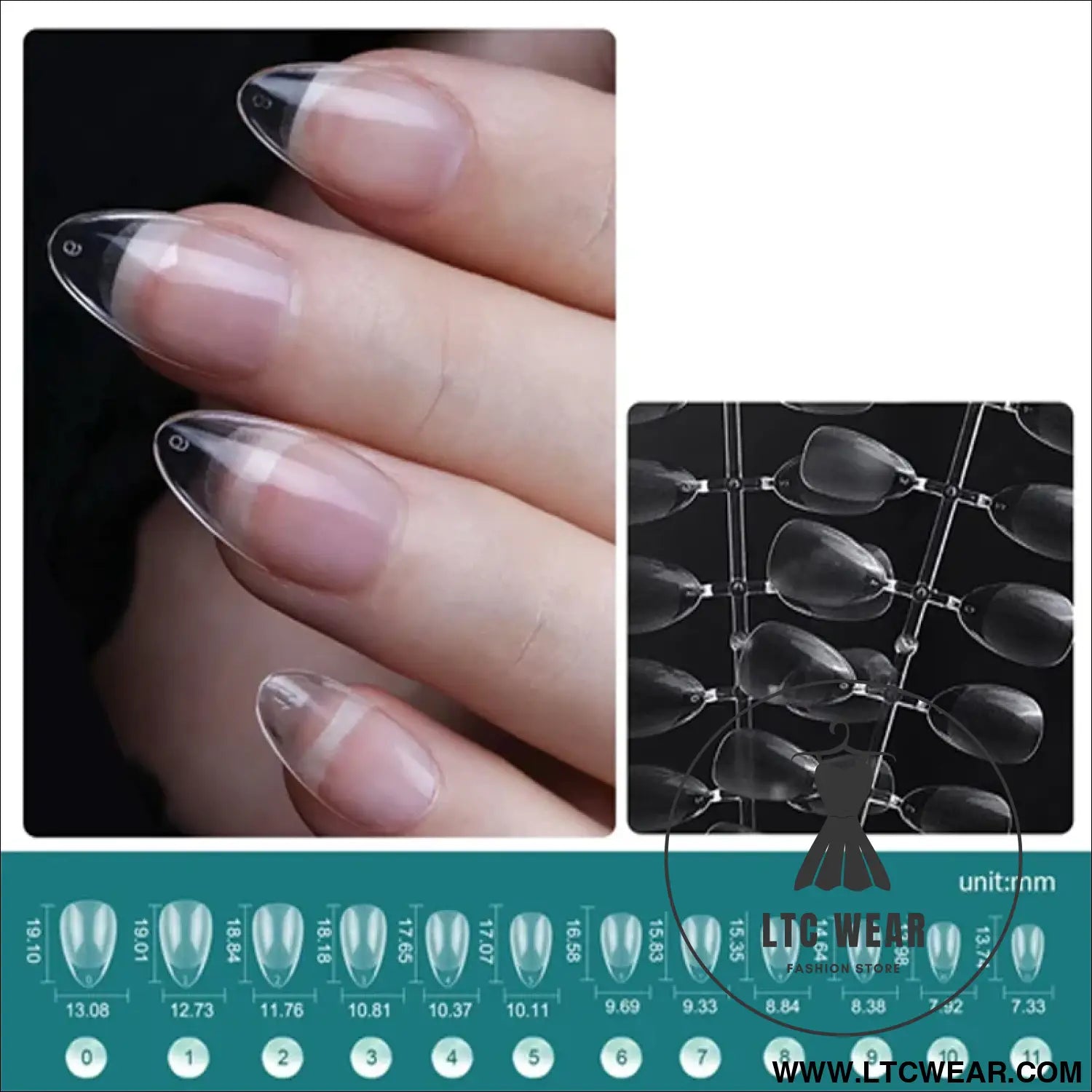 Professional Soft Gel Nail Tips - 120Pcs for DIY Extensions - L.T.C Wear Online Fashion Store