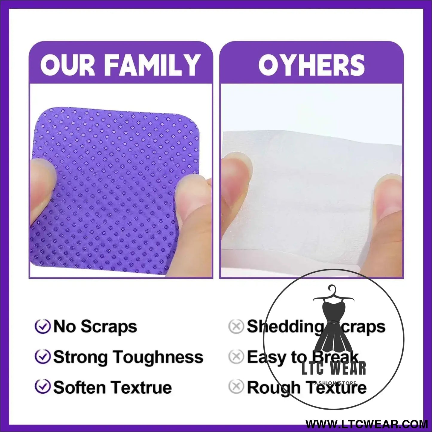 Professional UV Gel Remover Cotton Pads for Manicures