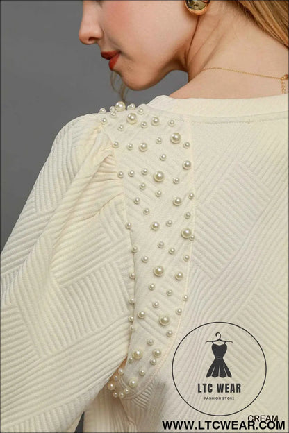 Puff Sleeve Knit Top