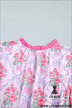 Purple Tiered Ruffles Sleeveless Summer Floral Dress