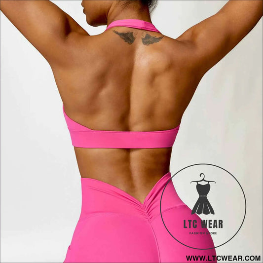 Quick drying beautiful back yoga clothes bra tight fitness vest running shockproof sports underwear