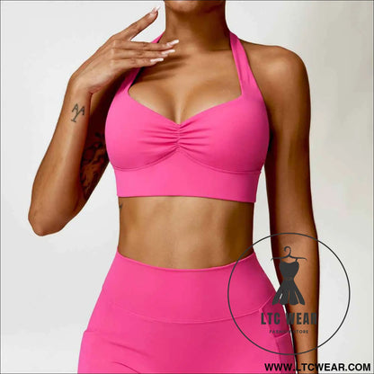 Quick drying beautiful back yoga clothes bra tight fitness vest running shockproof sports underwear