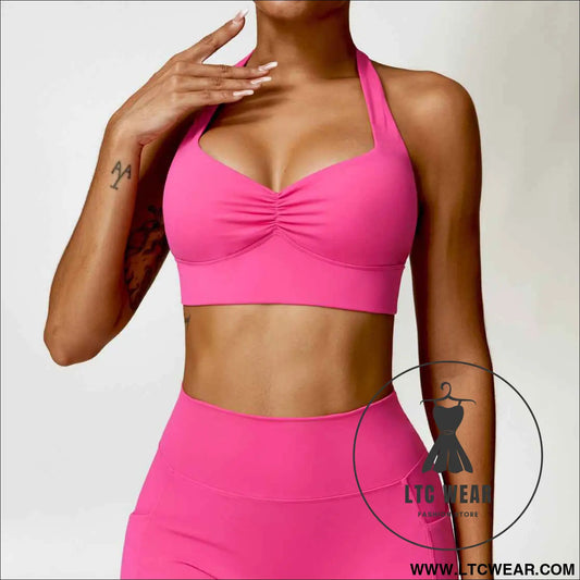 Quick drying beautiful back yoga clothes bra tight fitness vest running shockproof sports underwear