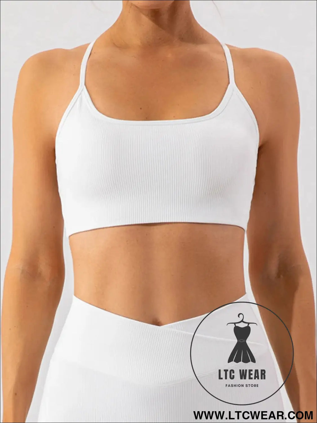 Quick drying yoga clothes for training and running sports underwear - white / s