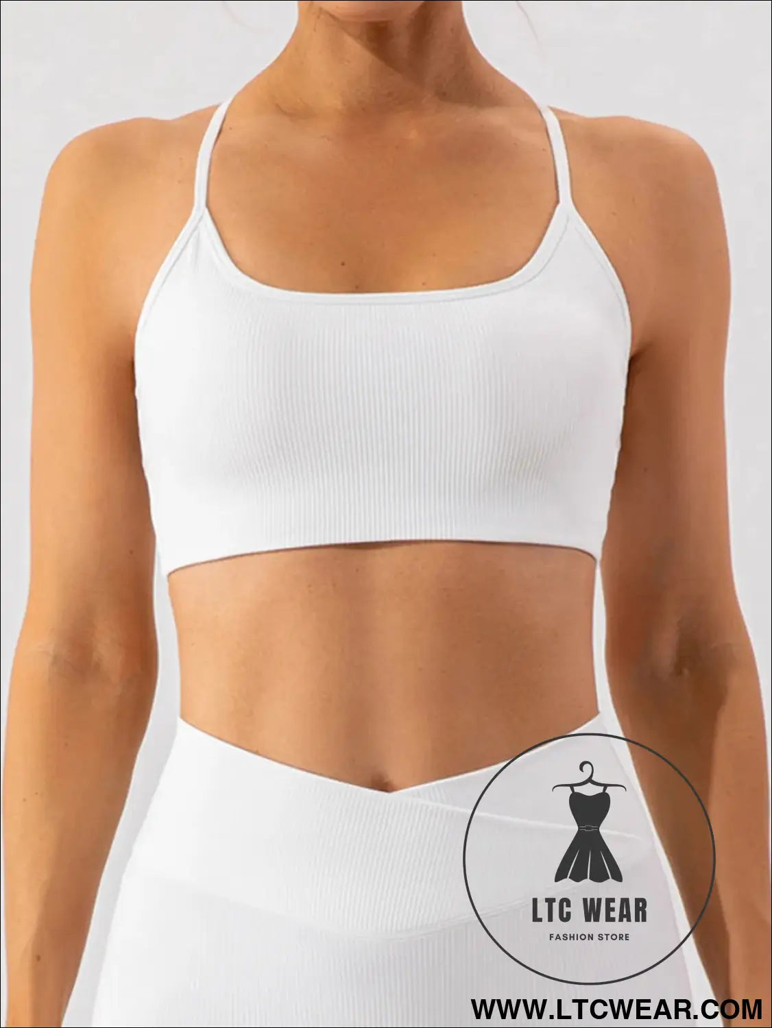 Quick drying yoga clothes for training and running sports underwear - white / s