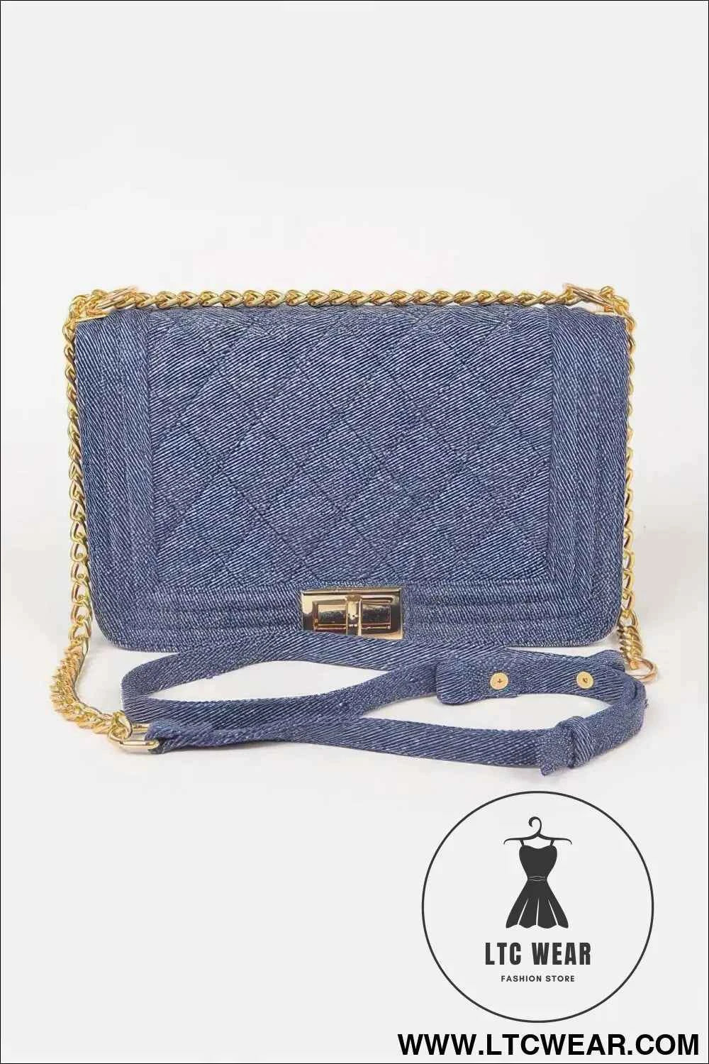 Quilted Denim Shoulder Bag for Stylish Everyday Use