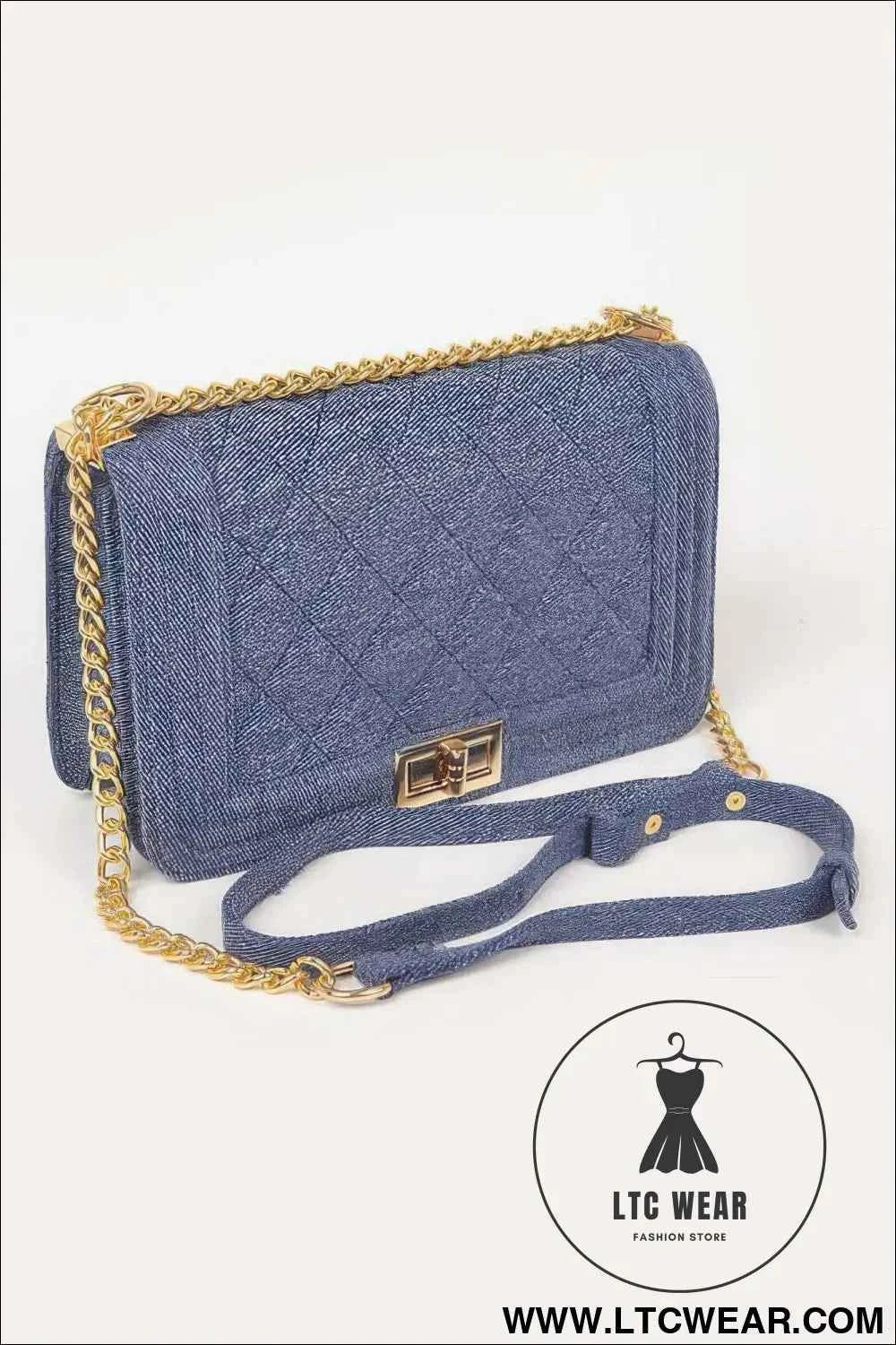 Quilted Denim Shoulder Bag for Stylish Everyday Use