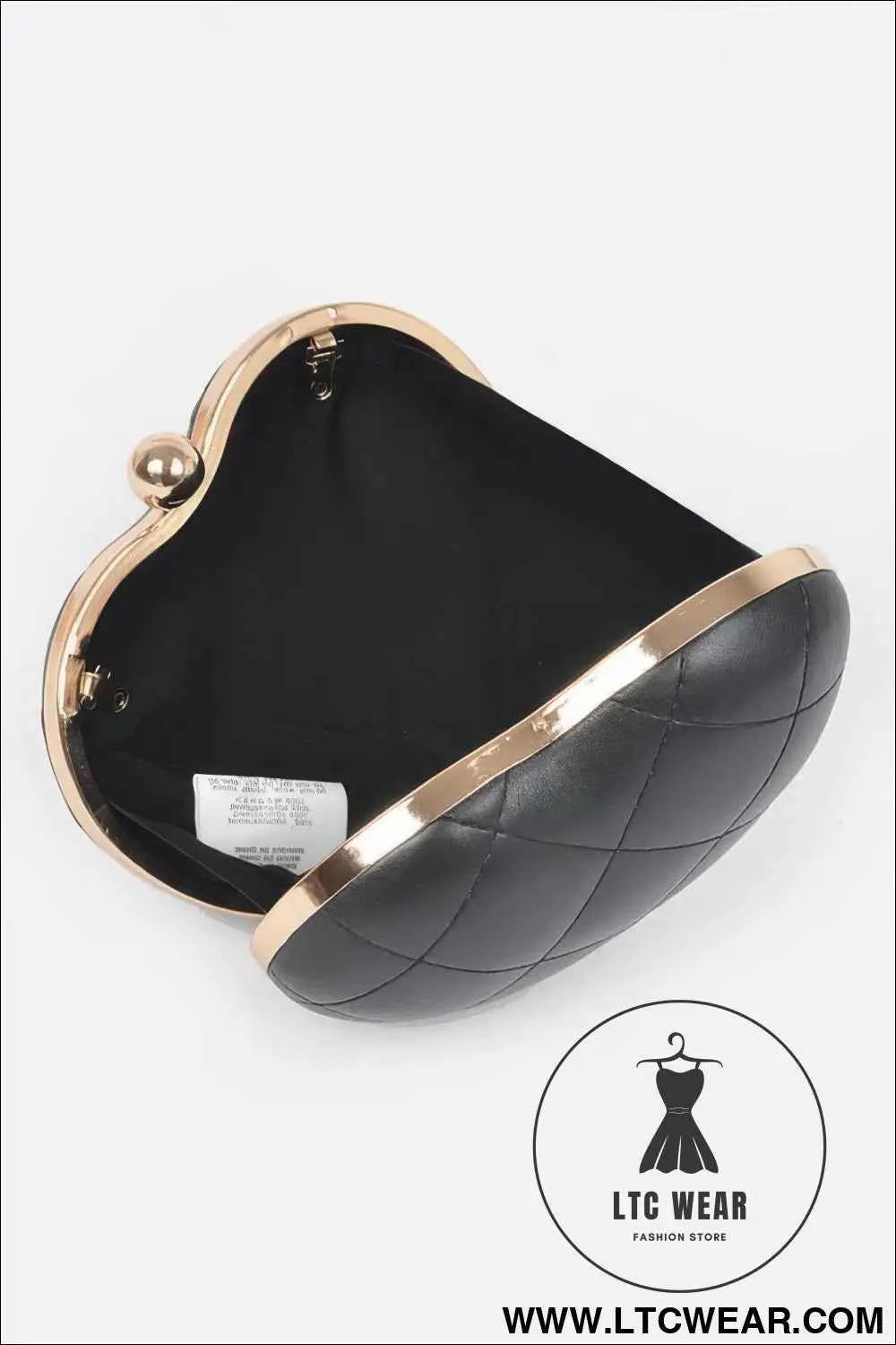 Quilted Heart Crossbody Bag
