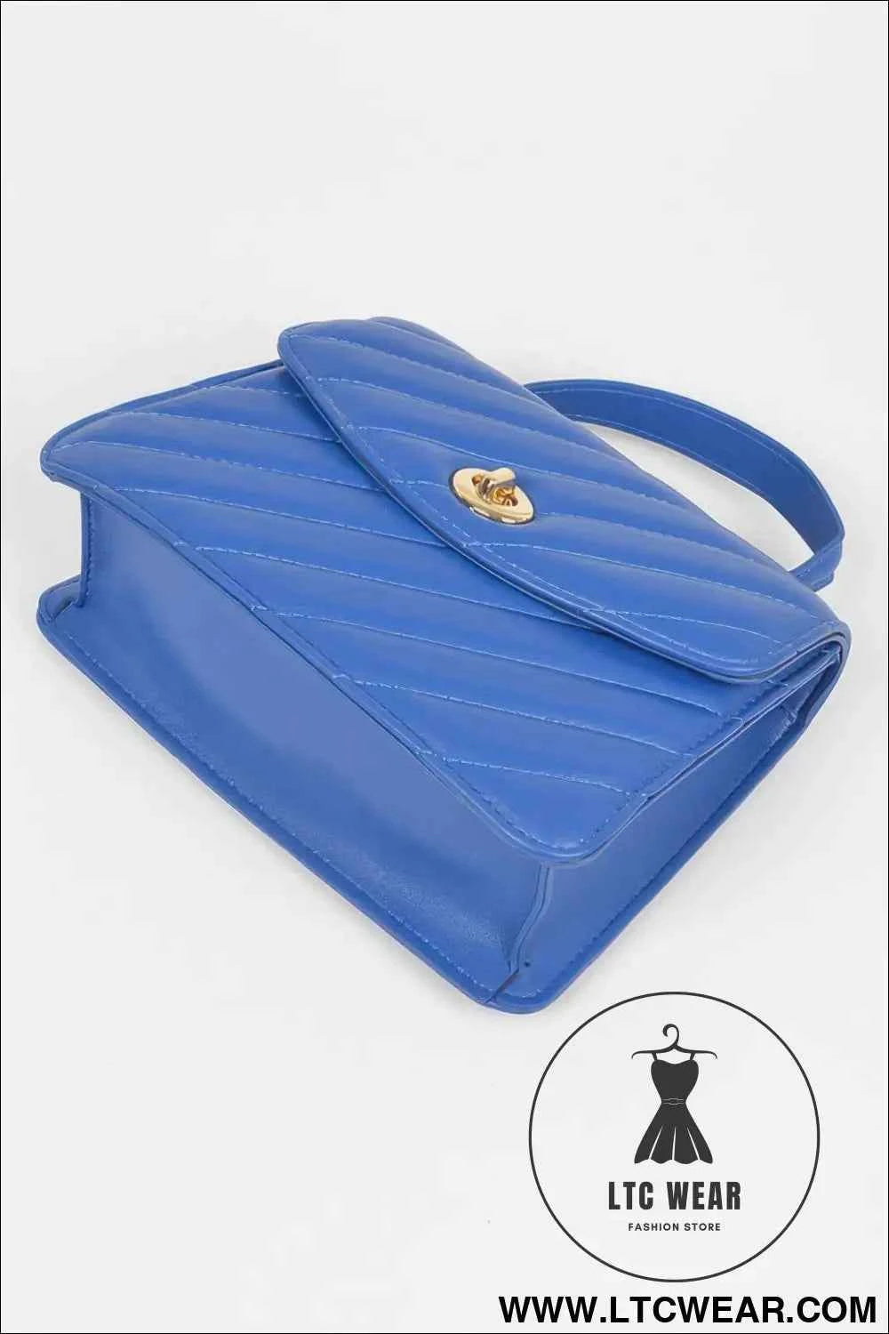 Quilted Top Handle Flap Bag