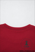 Racing red drop shoulder boxy tee and barrel pants set - pant sets