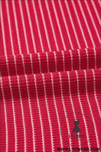 Red Stripe Criss Cross Side Slits Slim Fit Sleeveless Midi Dress