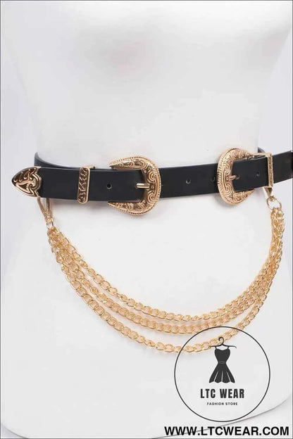 Removable Chain Belt for Effortless Style and Versatility