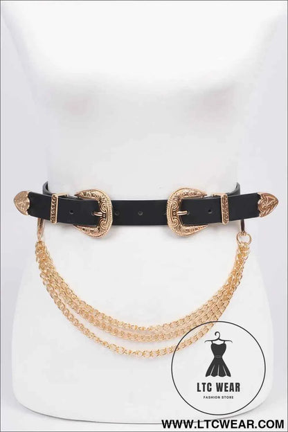 Removable Chain Belt for Effortless Style and Versatility