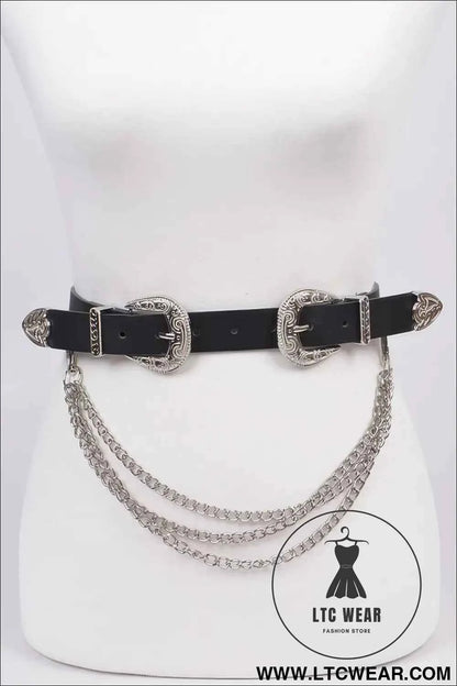 Removable Chain Belt for Effortless Style and Versatility