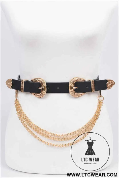 Removable Plus Size Chain Belt for Stylish Comfort