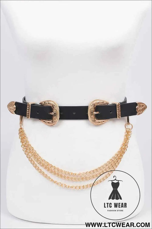 Removable Plus Size Chain Belt for Stylish Comfort