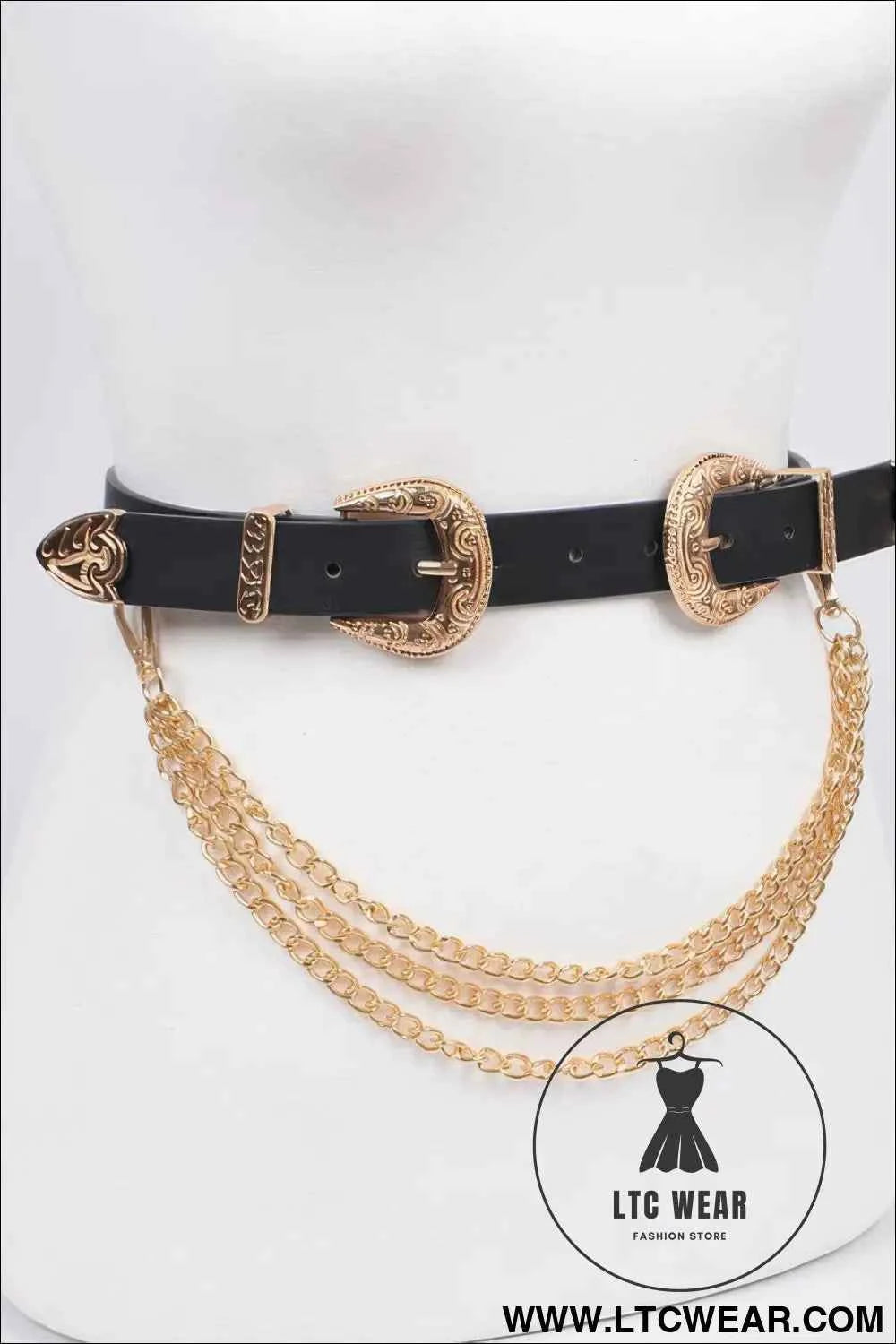 Removable Plus Size Chain Belt for Stylish Comfort