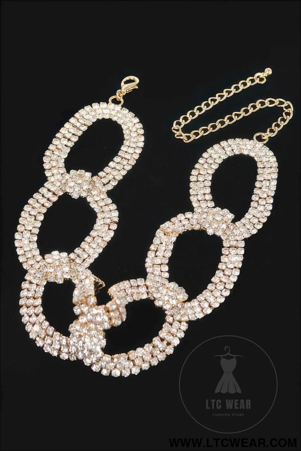 Rhinestone Chain Choker