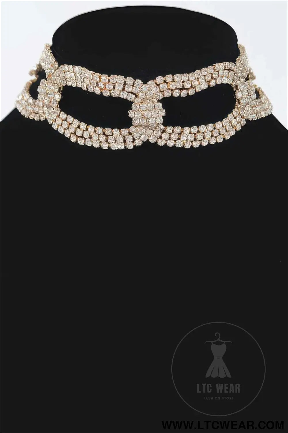 Rhinestone Chain Choker