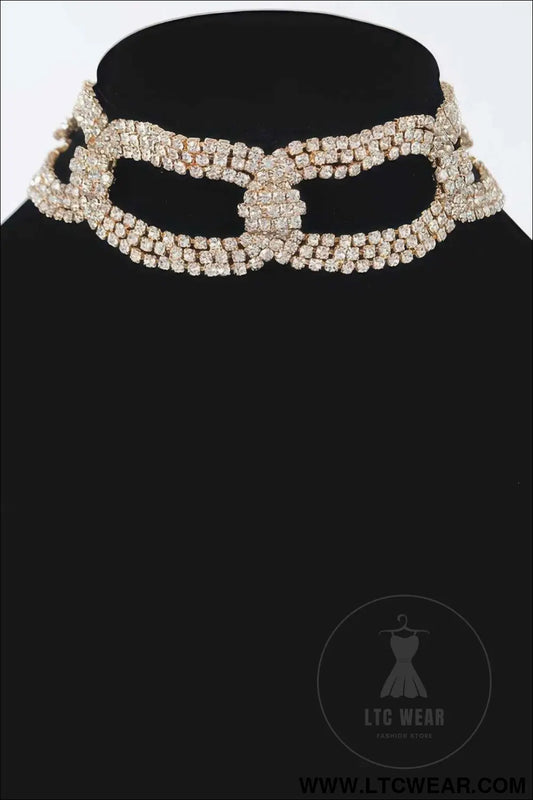Rhinestone Chain Choker
