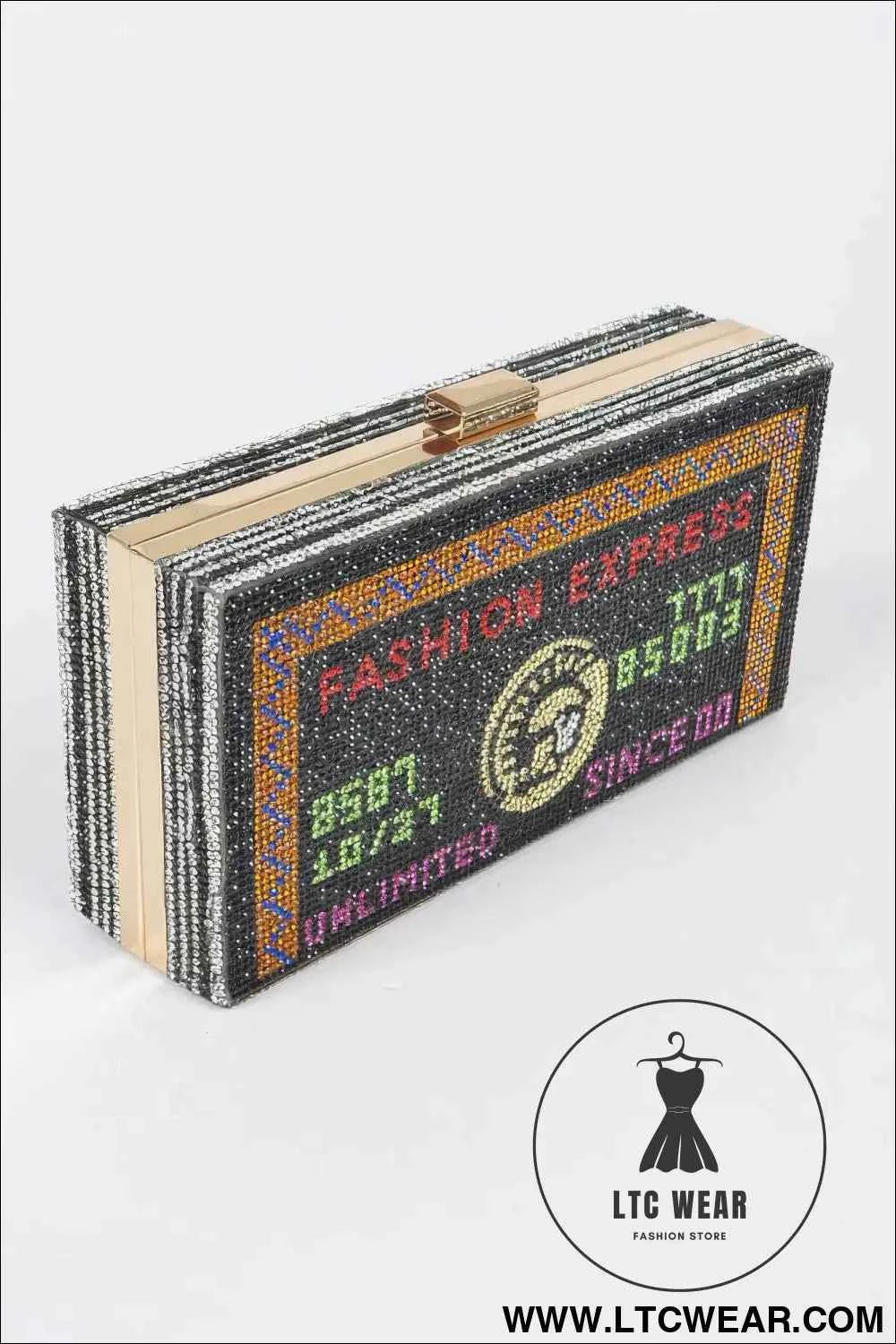 Rhinestone Credit Card Clutch
