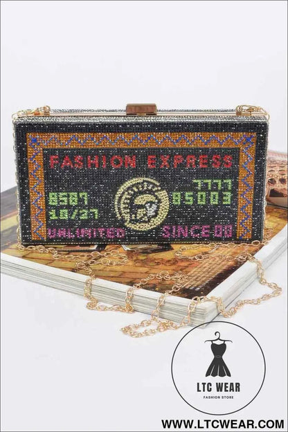 Rhinestone Credit Card Clutch