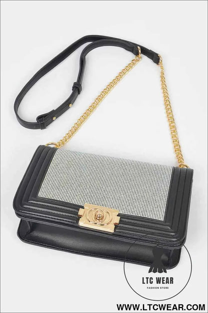 Rhinestone Crossbody Bag
