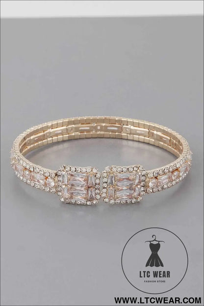Rhinestone Cuff Bracelet