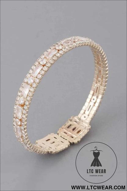 Rhinestone Cuff Bracelet