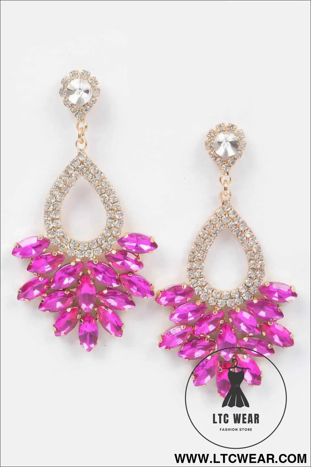 Rhinestone Dangle Earring
