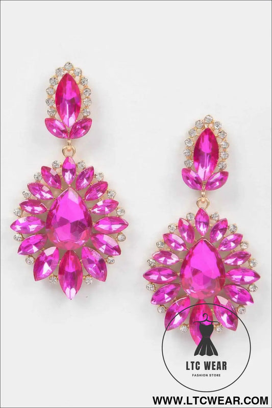 Rhinestone Dangle Earring