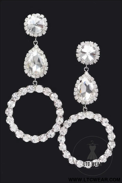 Rhinestone Dangle Earring