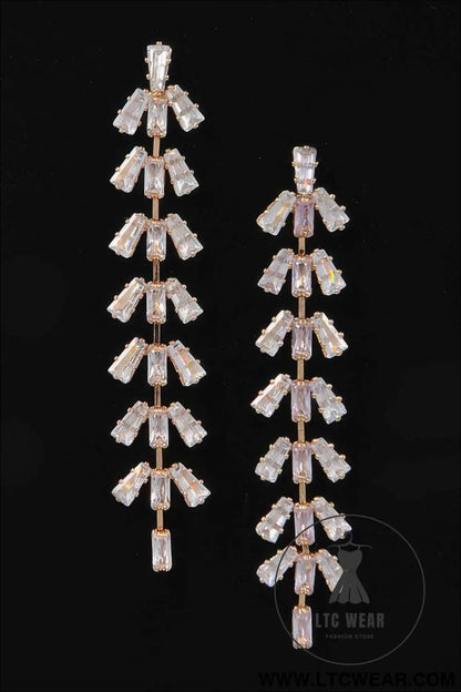 Rhinestone Drop Earring