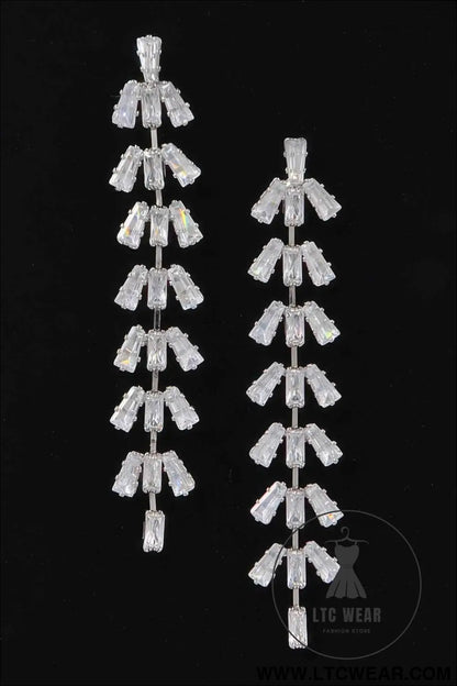 Rhinestone Drop Earring