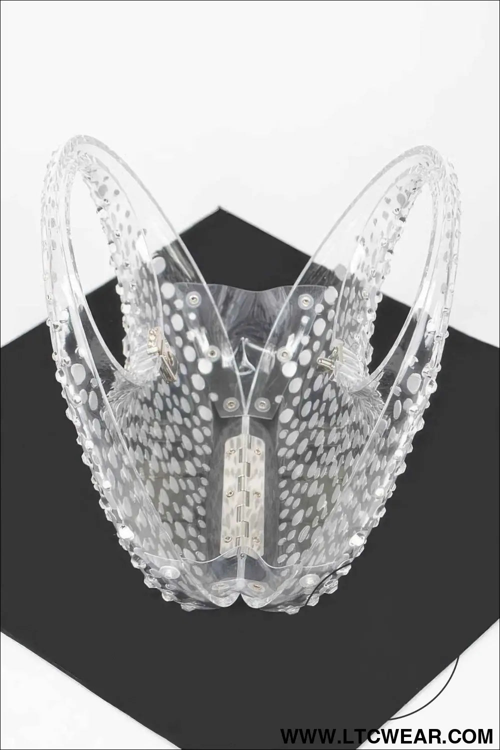 Rhinestone Hot Fix Clear Acrylic Clutch