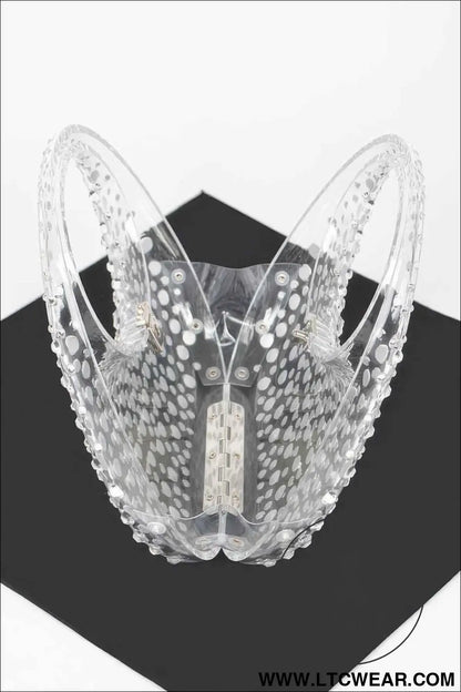 Rhinestone Hot Fix Clear Acrylic Clutch