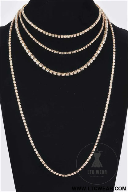 Rhinestone Multi-layer Necklace