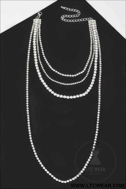 Rhinestone Multi-layer Necklace