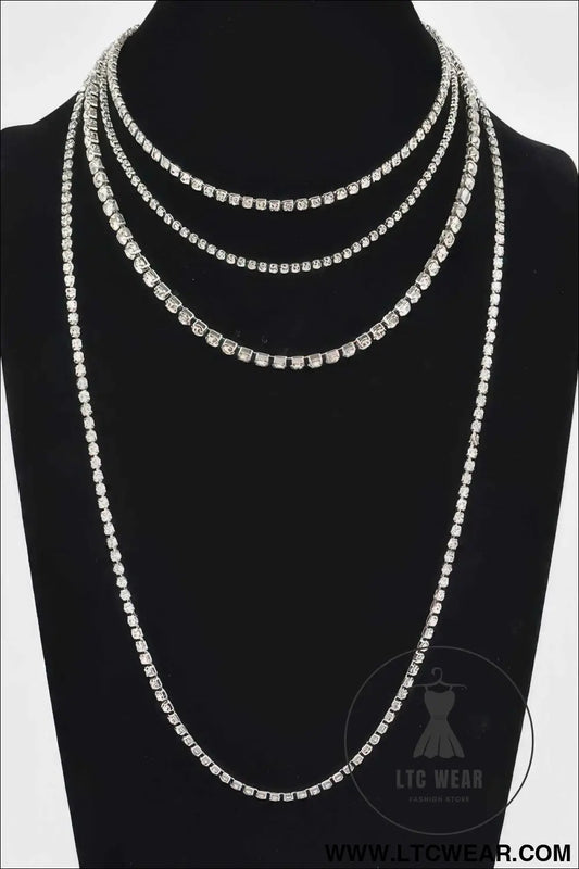 Rhinestone Multi-layer Necklace