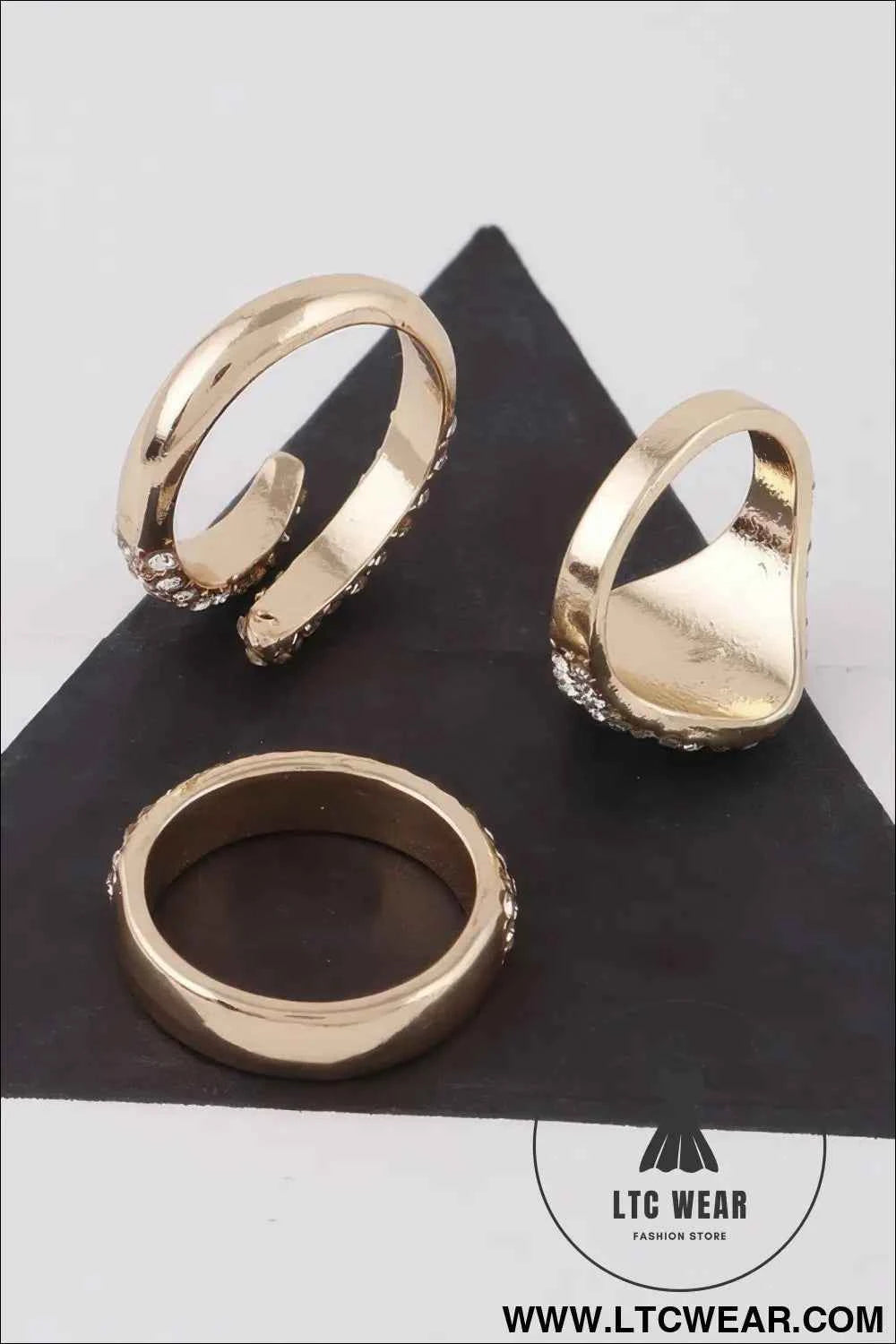 Rhinestone Rings Set