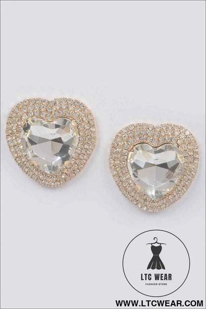 Rhinestone Stud Earring