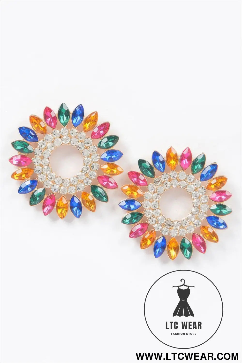 Rhinestone Stud Earring
