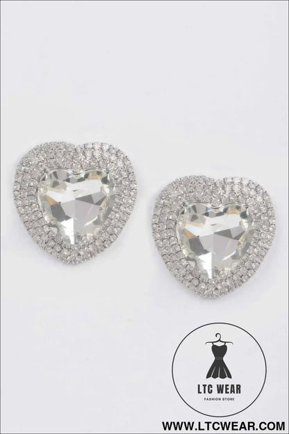 Rhinestone Stud Earring