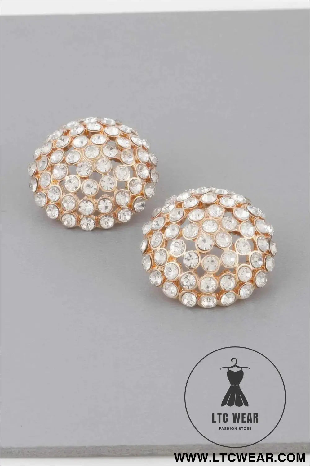 Rhinestone Stud Earrings