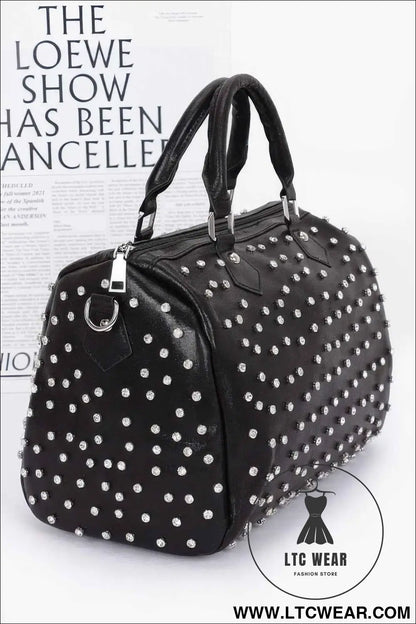 Rhinestone Studded Bowling Bag