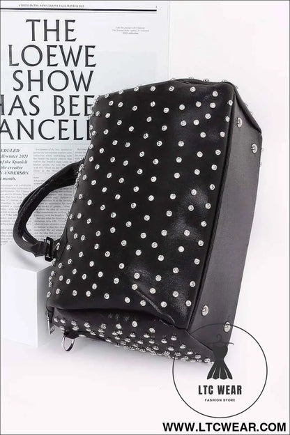 Rhinestone Studded Bowling Bag