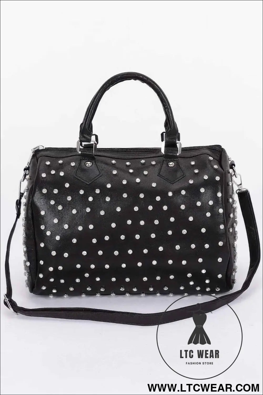 Rhinestone Studded Bowling Bag