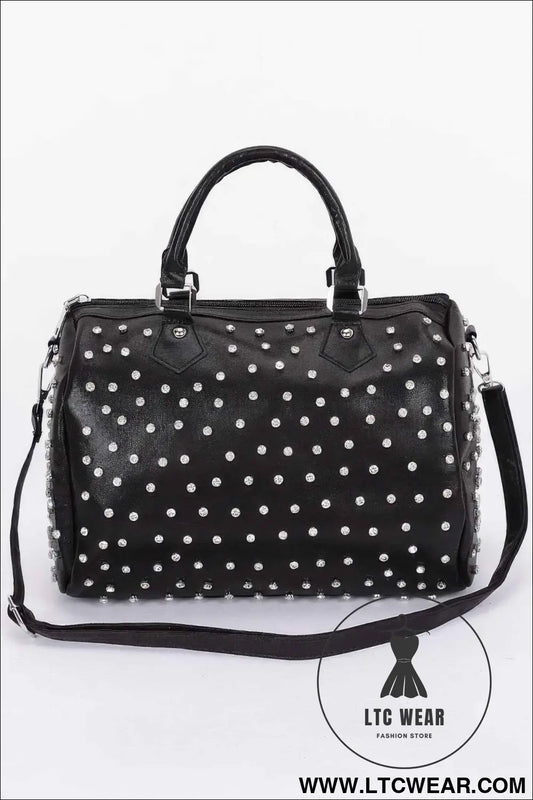 Rhinestone Studded Bowling Bag