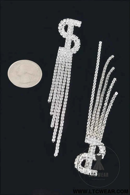 Rhinestone Tassel Earrings for Dazzling Elegance and Style