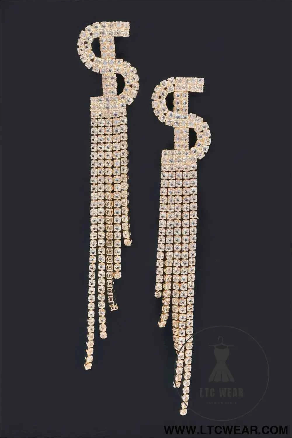 Rhinestone Tassel Earrings for Dazzling Elegance and Style